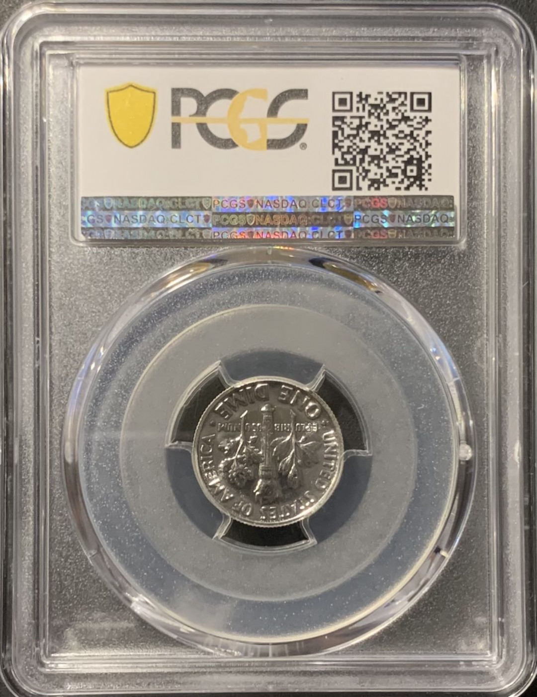 紫瑗钱币——微拍第109期 美国 1958年 罗斯福 10美分 精制 PCGS PR67