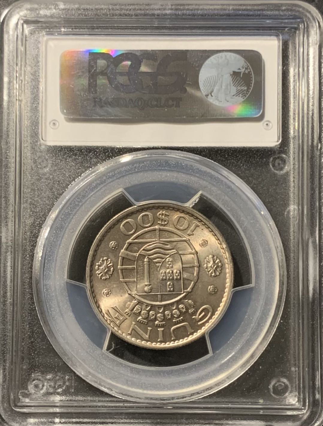 紫瑗钱币——微拍第109期 葡属几内亚 1973年 10埃斯库多 PCGS MS65