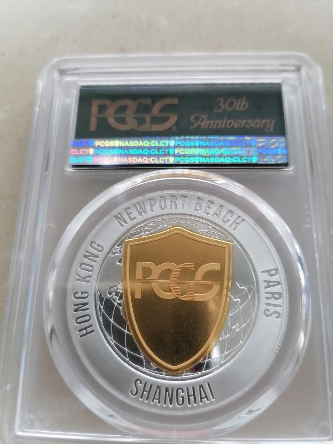pcgs三十周年纪念章