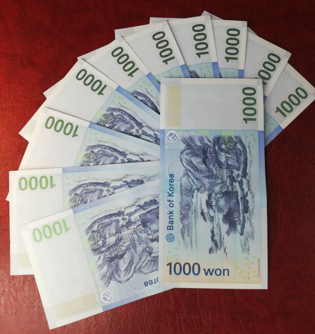 【YSculture】世界纸币 精选拍卖.第4期--双10专场 韩国 LH冠 1000韩元 11连号 全新UNC
