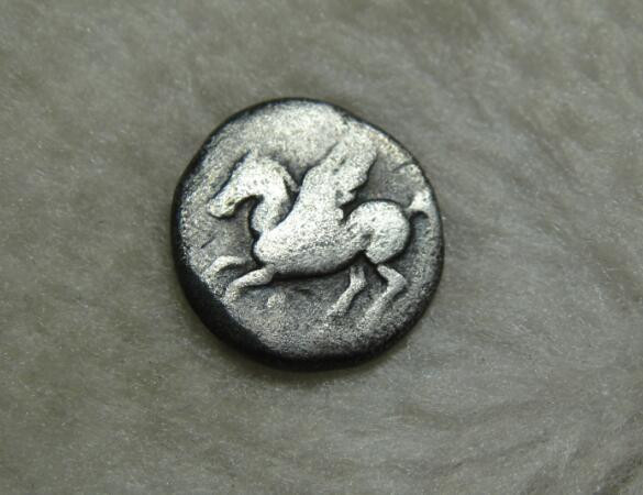 阿尔特米德古典钱币中国微拍第六期 古希腊 科林斯一德拉克马银币