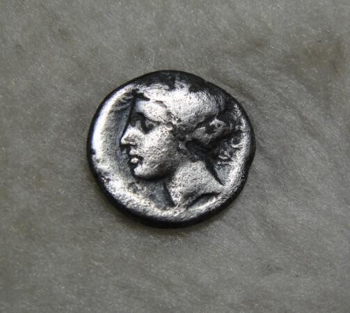 阿尔特米德古典钱币中国微拍第六期 古希腊 科林斯一德拉克马银币