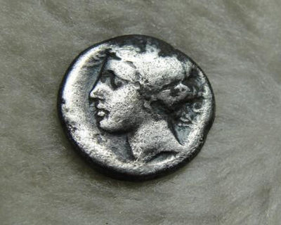 阿尔特米德古典钱币中国微拍第六期 古希腊 科林斯一德拉克马银币