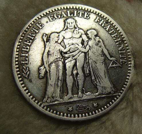 阿尔特米德古典钱币中国微拍第六期 法兰西第三共和国 法国1873年5法郎大银币