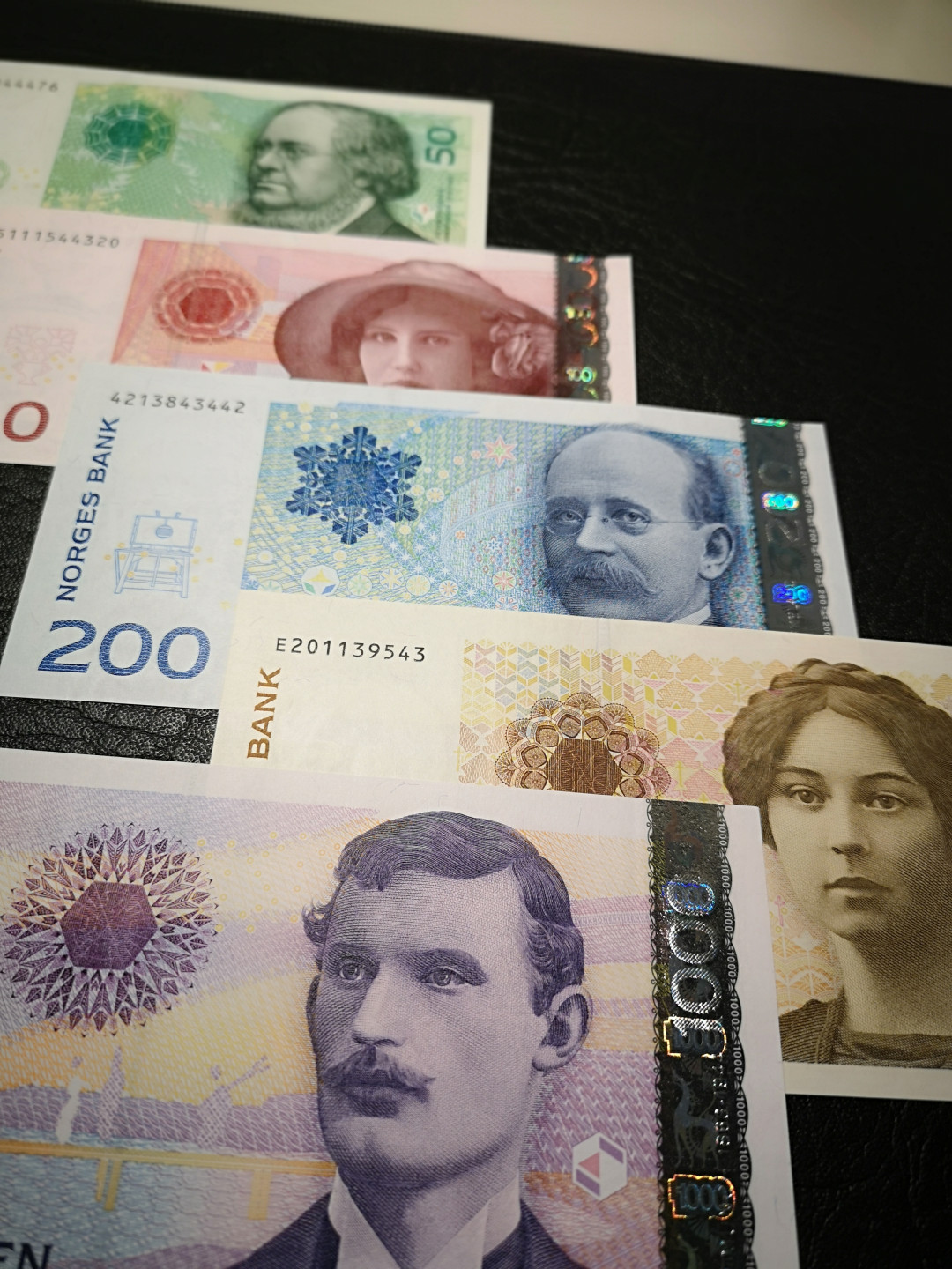 《外钞收藏家》第八十六期拍卖 国庆节专场 挪威蒙克版 全套 全新绝品