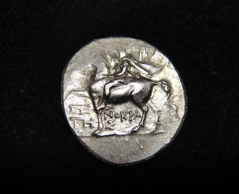 阿尔特米德古典钱币中国微拍第六期 古希腊意大利半岛 阿普里亚 塔兰托 诺姆斯银币