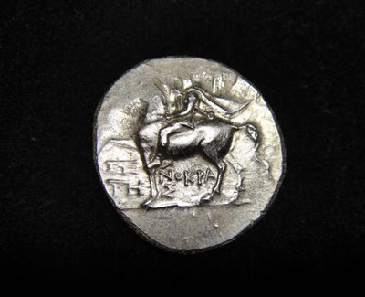 阿尔特米德古典钱币中国微拍第六期 古希腊意大利半岛 阿普里亚 塔兰托 诺姆斯银币