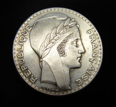 阿尔特米德古典钱币中国微拍第六期 法兰西第三共和国 法国1938年20法郎大银币