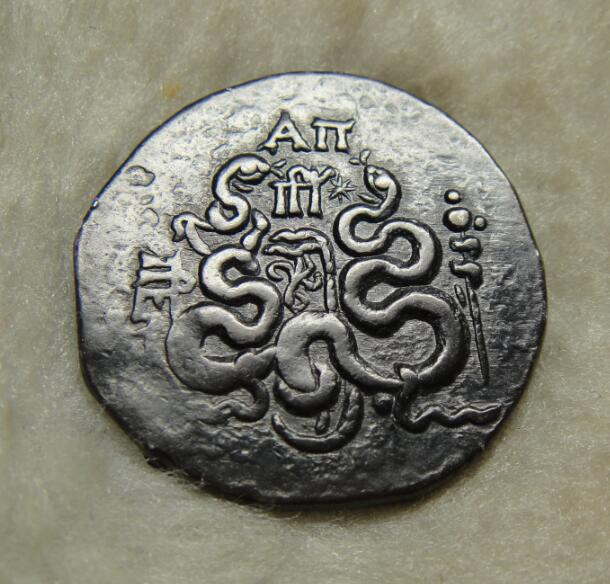 阿尔特米德古典钱币中国微拍第六期 古希腊 帕加马王国四德拉克马银币 炫酷黑包浆