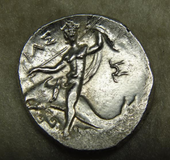 阿尔特米德古典钱币中国微拍第六期 古希腊意大利半岛 阿普里亚 塔兰托 诺姆斯银币