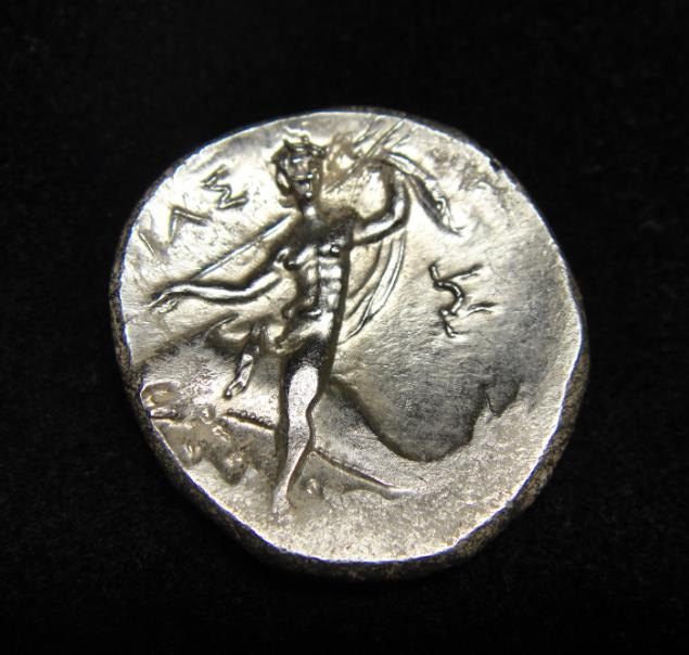 阿尔特米德古典钱币中国微拍第六期 古希腊意大利半岛 阿普里亚 塔兰托 诺姆斯银币