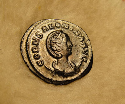 阿尔特米德古典钱币中国微拍第六期 罗马帝国 萨洛妮娜皇后 安东尼安银币