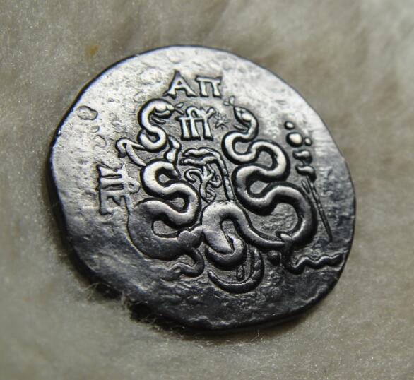 阿尔特米德古典钱币中国微拍第六期 古希腊 帕加马王国四德拉克马银币 炫酷黑包浆