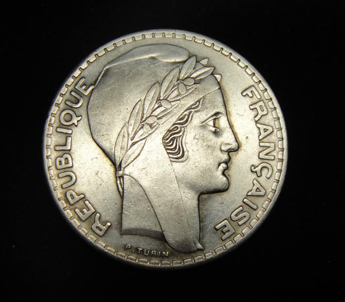 阿尔特米德古典钱币中国微拍第六期 法兰西第三共和国 法国1938年20法郎大银币