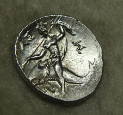 阿尔特米德古典钱币中国微拍第六期 古希腊意大利半岛 阿普里亚 塔兰托 诺姆斯银币