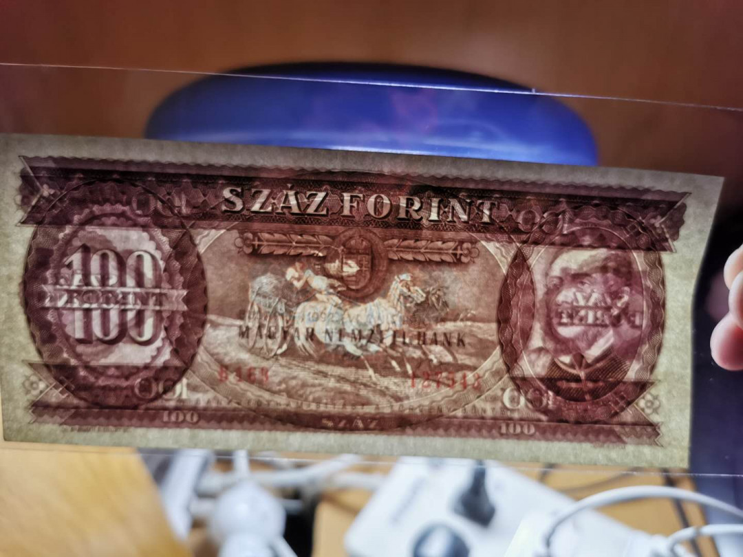 【鲸贝乐淘】千字文·第“图写禽兽，画彩仙灵”号拍卖 【匈牙利🇭🇺 】1950年100福林，三张连号，AUNC 无中折