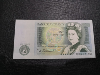 《外钞收藏家》第八十七期拍卖 - 英国 D序列1镑 unc