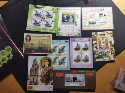 【鲸贝乐淘·两周年】千字文·第“丙舍傍启，甲帐对楹”号拍卖 【朝鲜🇰🇵 】小型张·小全张25枚，盖销，全新全品UNC 