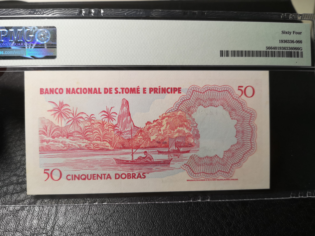 《外钞收藏家》第八十七期拍卖 圣文森特和格林瓦丁斯 1982年50  pmg64