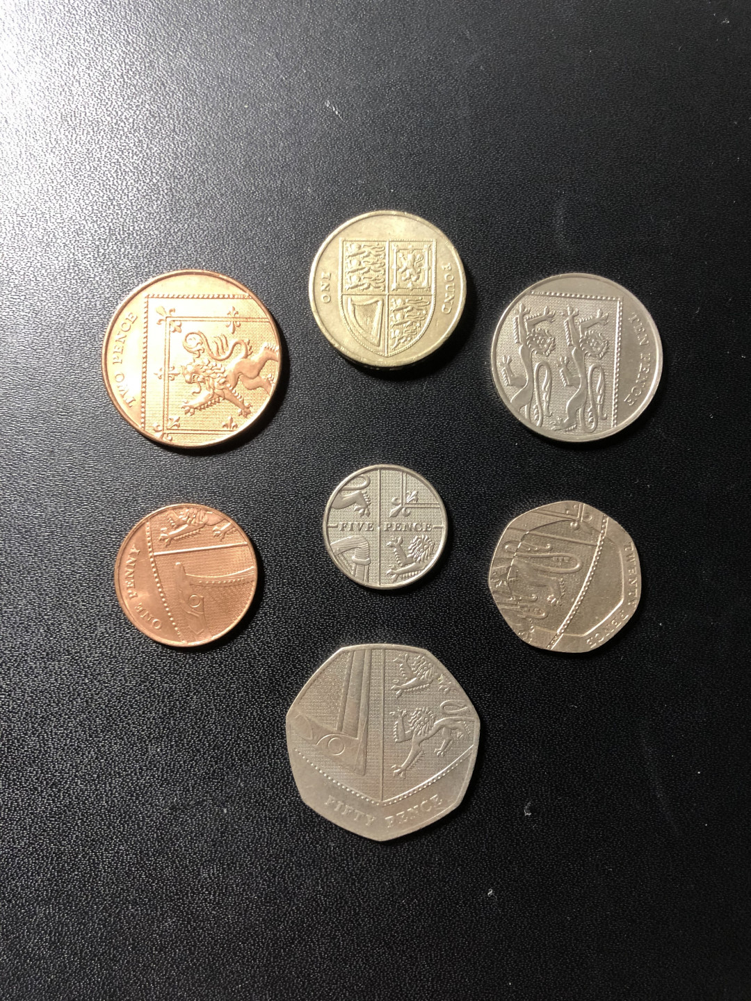 《外钞收藏家》第八十七期拍卖 英国硬币七枚大全套 精美盾牌