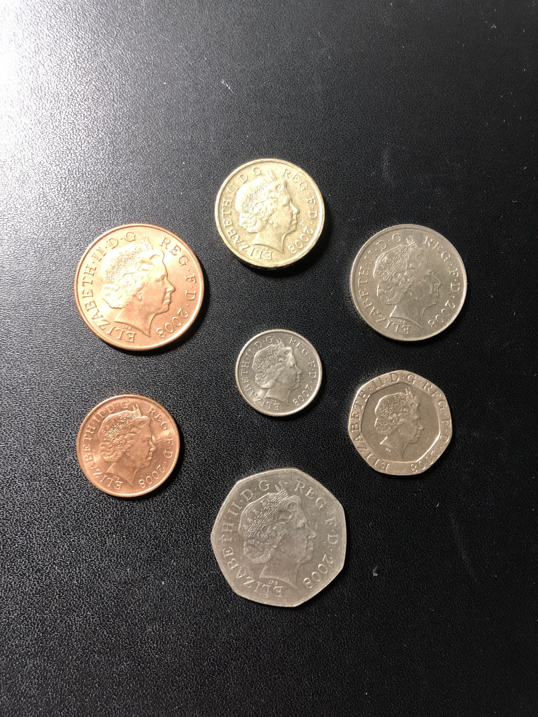 《外钞收藏家》第八十七期拍卖 英国硬币七枚大全套 精美盾牌