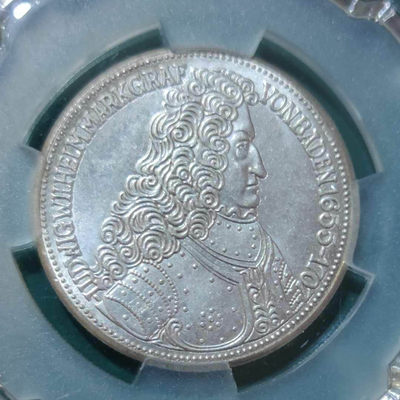 燕姐换藏第四十场 1955西德路德维希诞辰300周年5马克银币