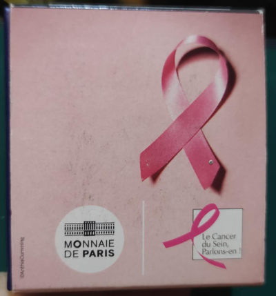 燕姐换藏第四十场 克劳斯获奖币2017法国粉红丝带精制币欧元