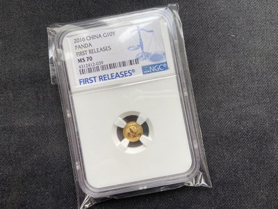 【随心拍&Getcoins】钱币拍卖第七十一期 2016熊猫1g金币【蓝标ngc70】
