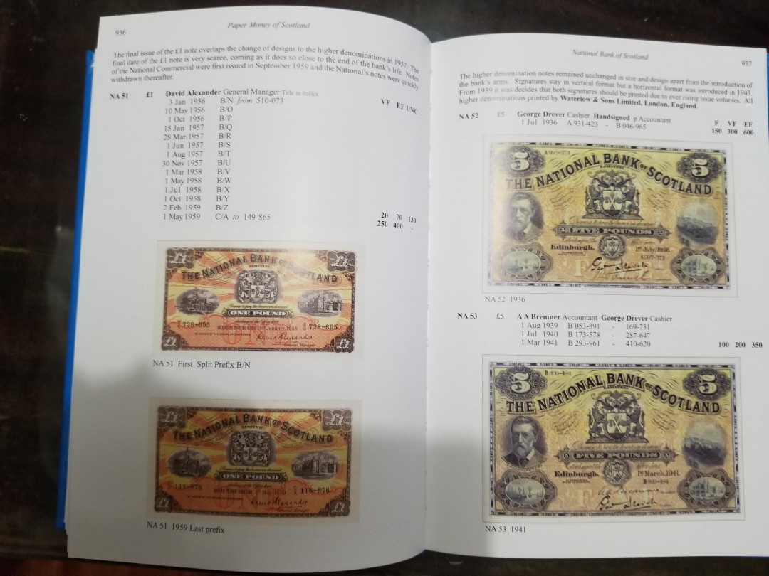 世界钱币章牌书籍专场拍卖第57期 《苏格兰纸币目录》（1695年-现代）