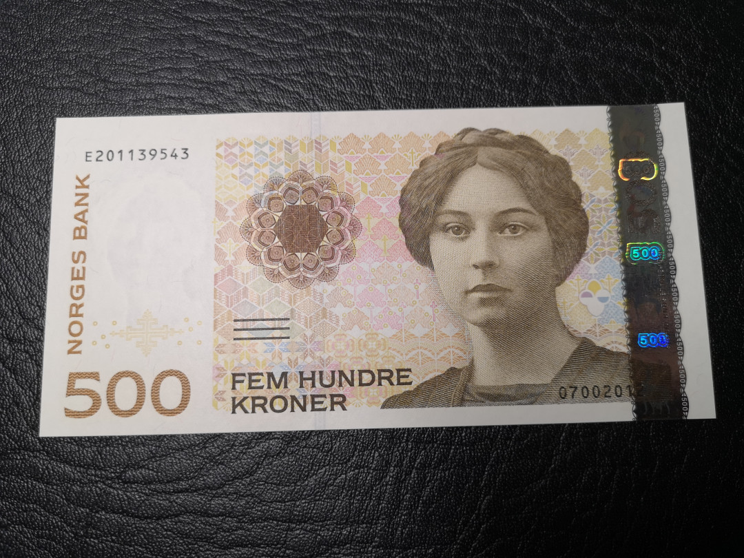 《外钞收藏家》第八十八期拍卖 挪威2012年500克朗 全新绝品 