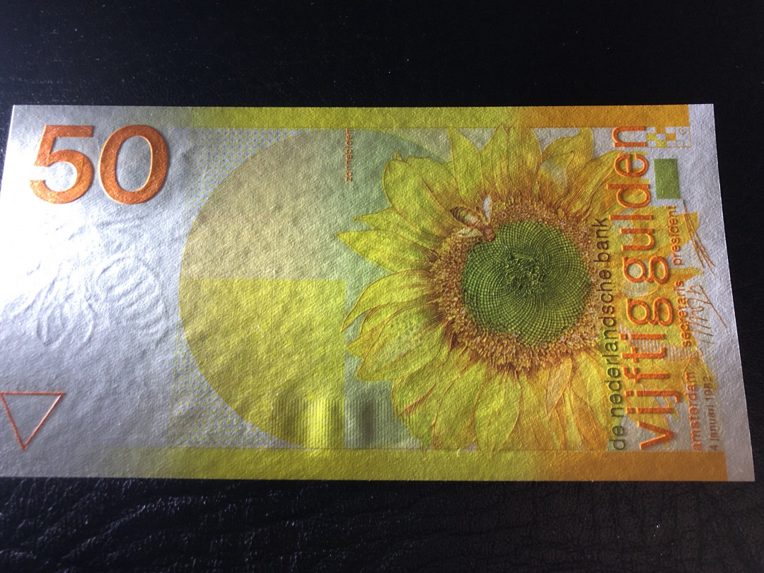 《外钞收藏家》第八十八期拍卖 荷兰 向日葵 50盾 全新绝品 