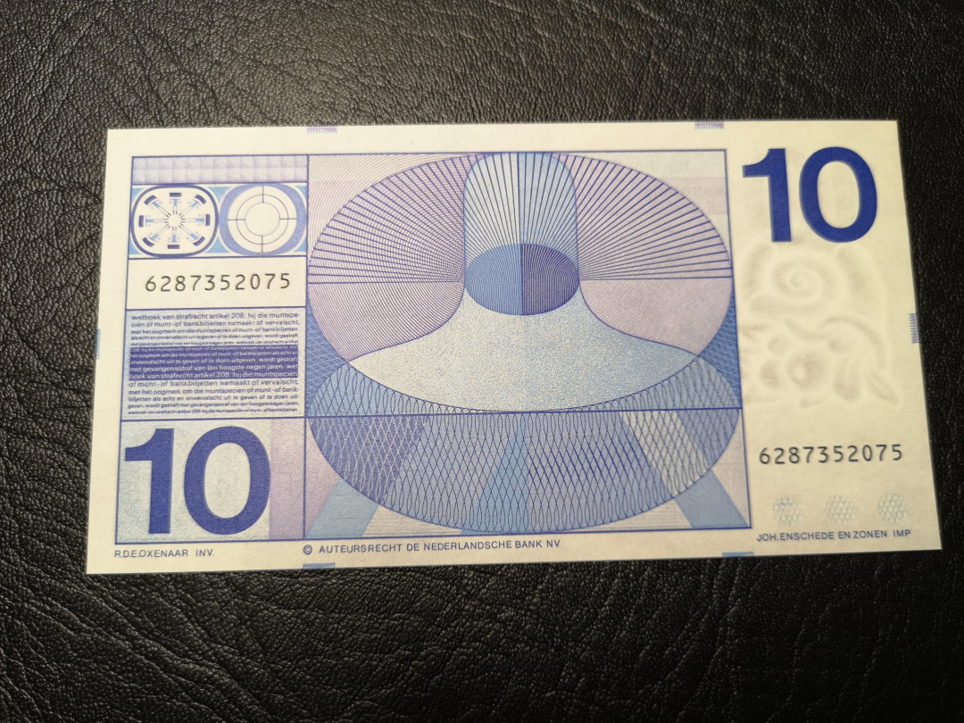《外钞收藏家》第八十八期拍卖 荷兰 人像版 10盾 全新绝品 