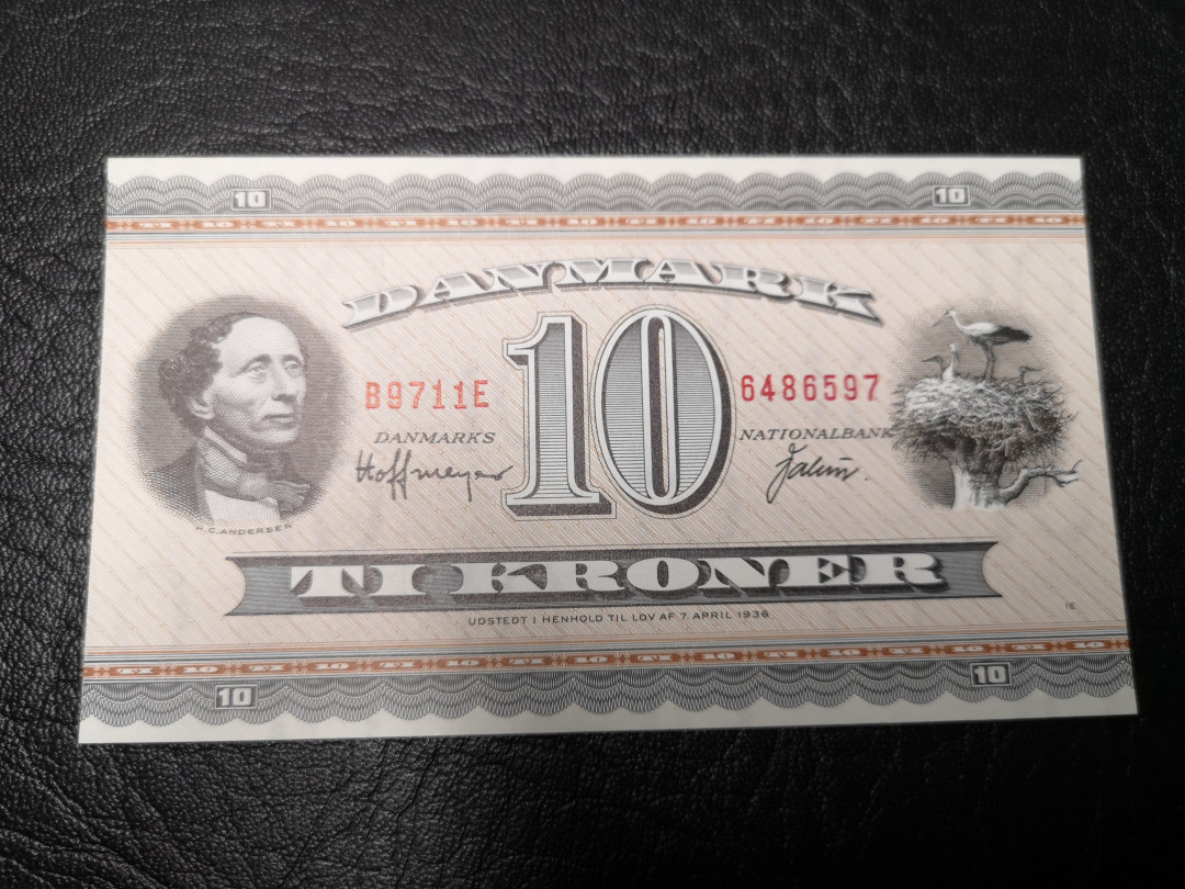《外钞收藏家》第八十八期拍卖 丹麦1936年10克朗 全新绝品