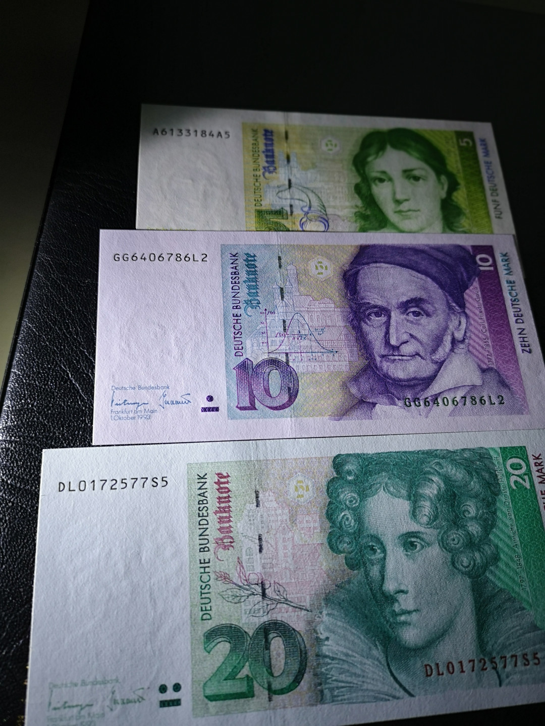 《外钞收藏家》第八十八期拍卖 德国末版20、10、5马克 全新绝品 