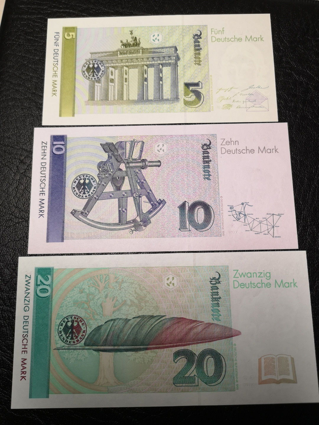 《外钞收藏家》第八十八期拍卖 德国末版20、10、5马克 全新绝品 