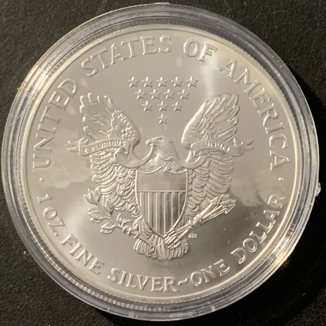 紫瑗钱币——微拍第115期 美国 1999年 行走女神 1盎司 1美元 31.1克 0.999银 彩色银币