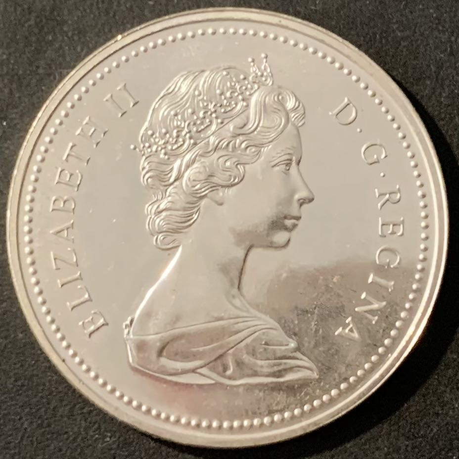 紫瑗钱币——微拍第115期 加拿大 1974年 温伯尼建市100周年 1元 23.5克 0.5银