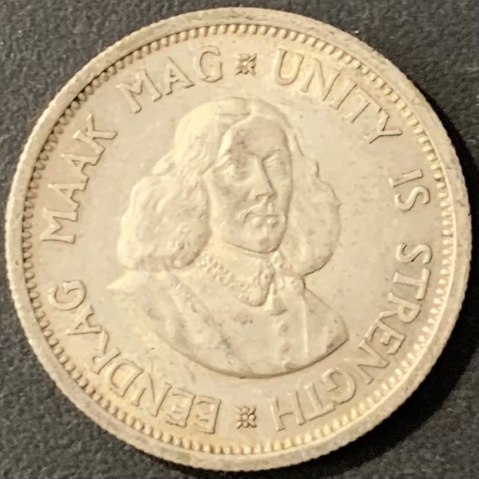 紫瑗钱币——微拍第115期 南非 1964年 总督吕贝克 10分 5.66克 0.5银 UNC