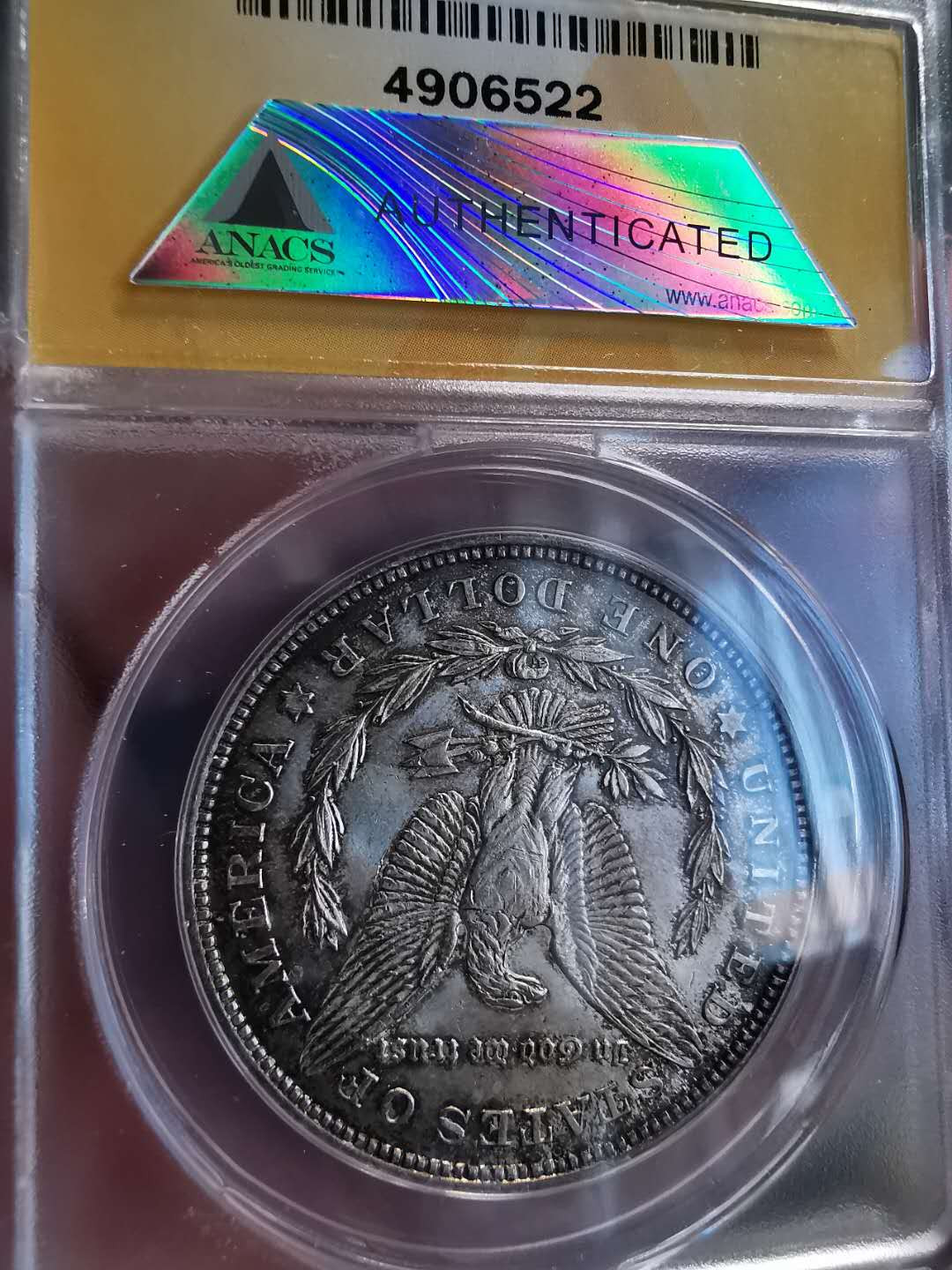 凡希社世界钱币微拍第一百三十六期 1921美国摩根壹圆ANACS-MS63