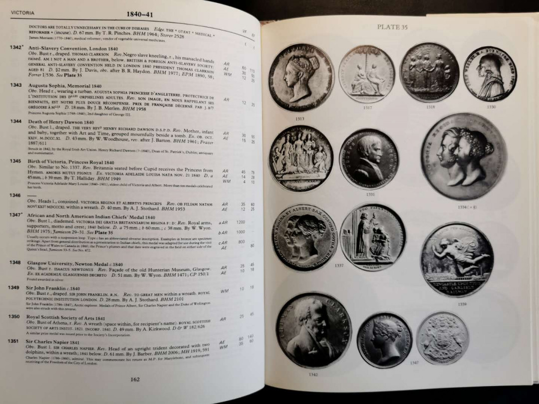 凡希社世界钱币微拍第一百三十六期 英国历史章牌目录首版 大十六开 265页 九品
