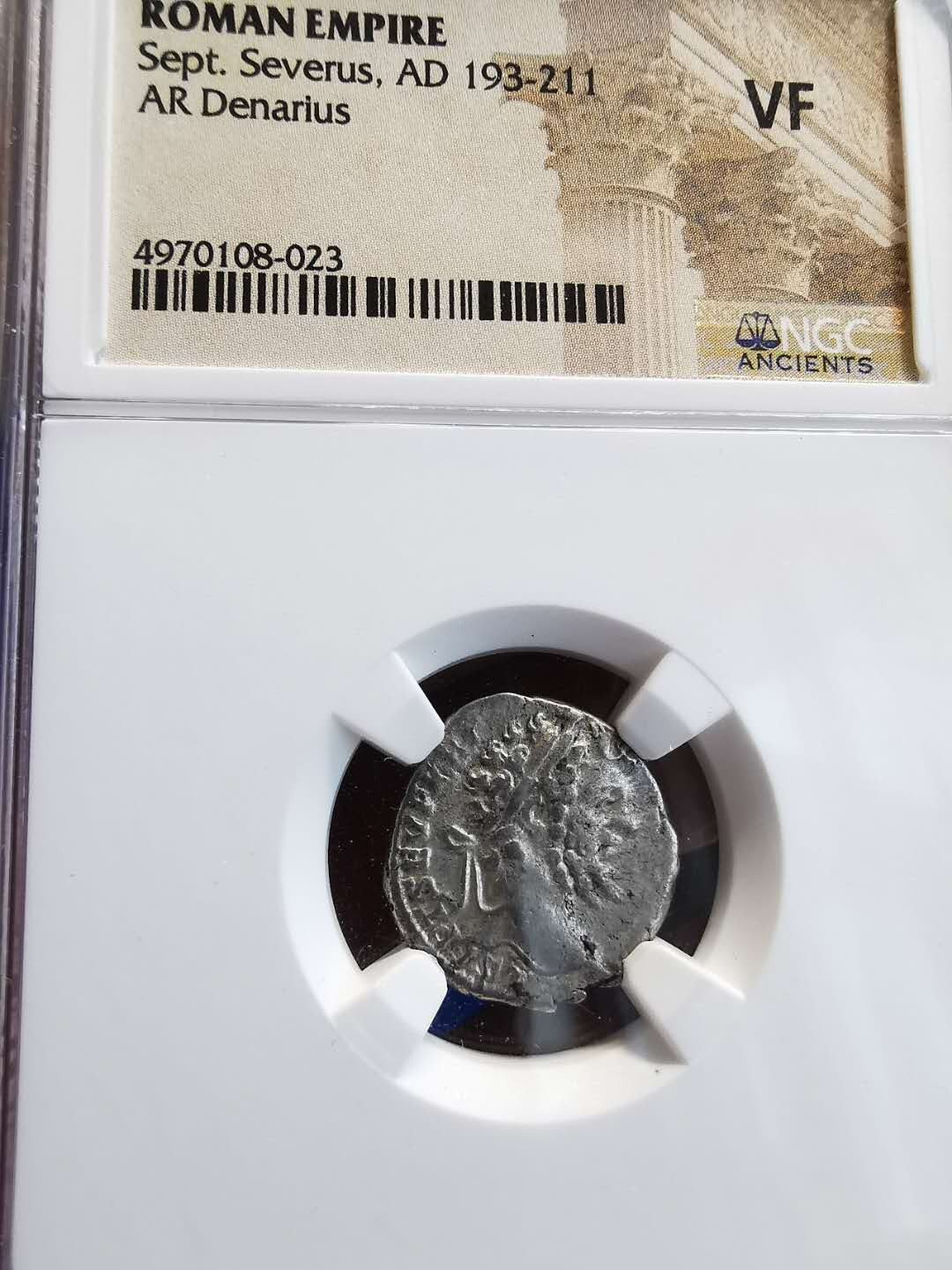 凡希社世界钱币微拍第一百三十六期 古罗马大象DINARIUS银币NGC-VF