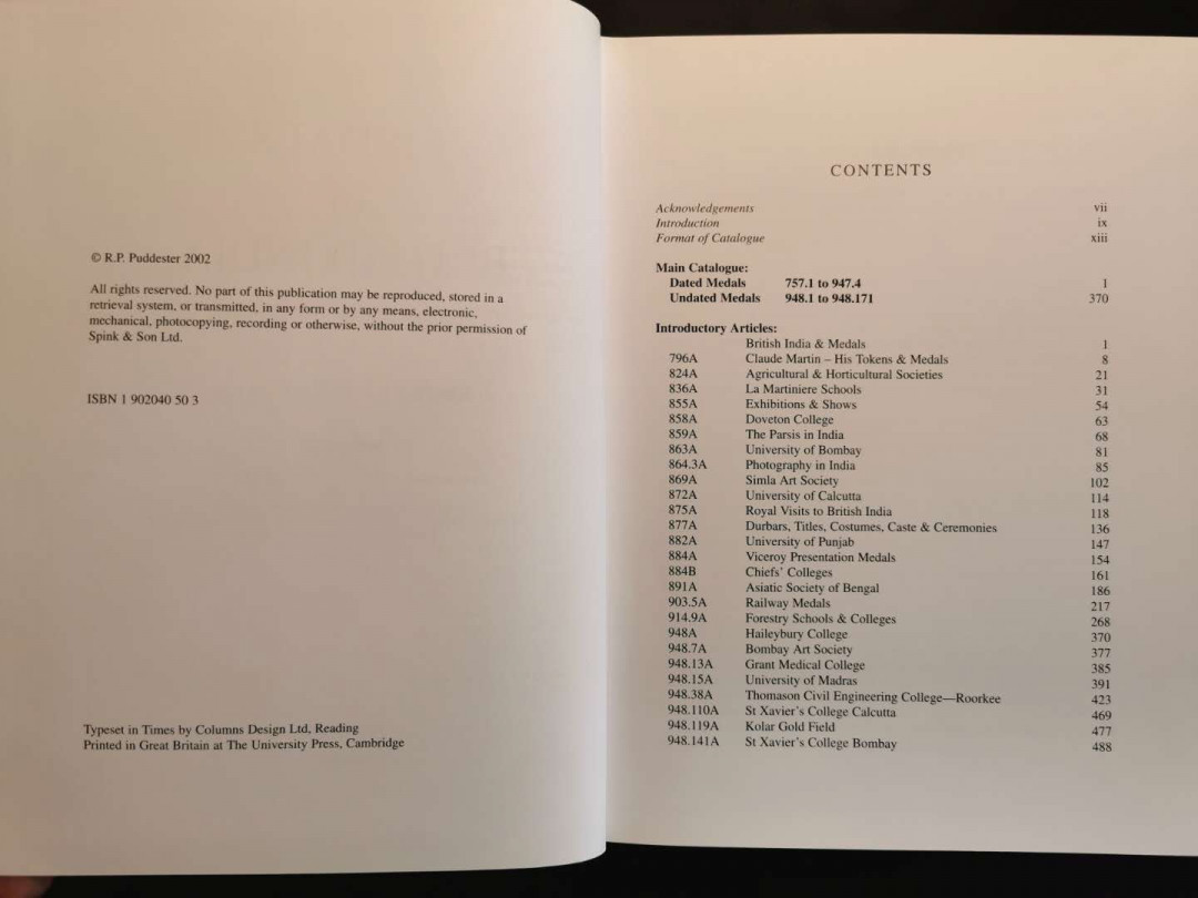 凡希社世界钱币微拍第一百三十六期 英属印度纪念章目录 稀有度及其价值 大十六开 544页 基本全新