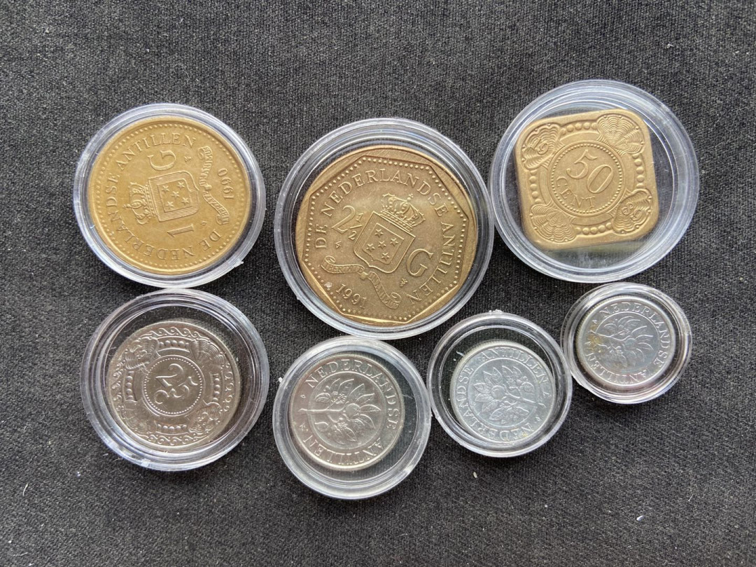 【币观天下】第126期钱币拍卖～ 荷属安的列斯纪念币7枚～