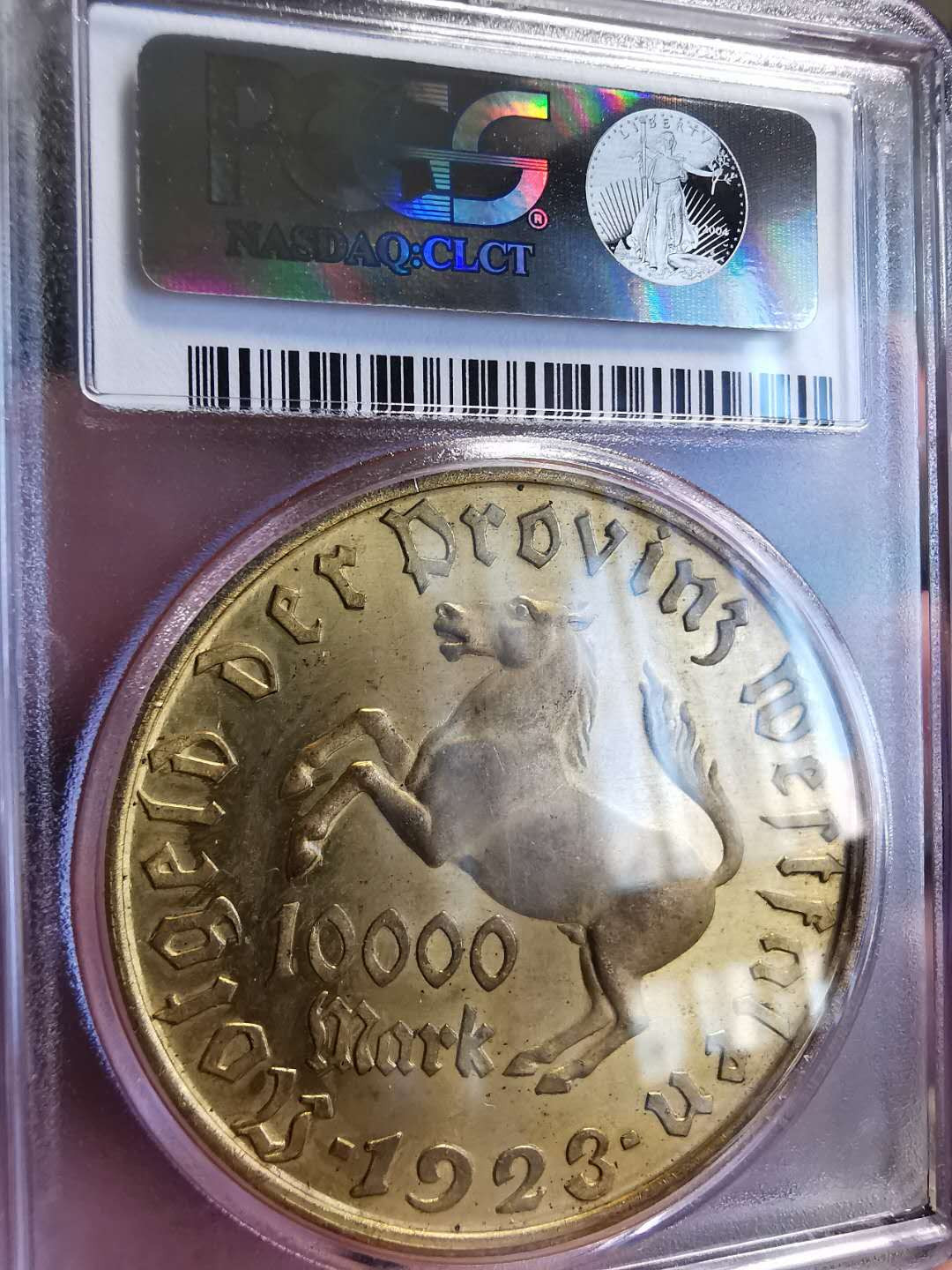 凡希社世界钱币微拍第一百三十六期 1923德国威斯特伐利亚10000马克PCGS-MS65