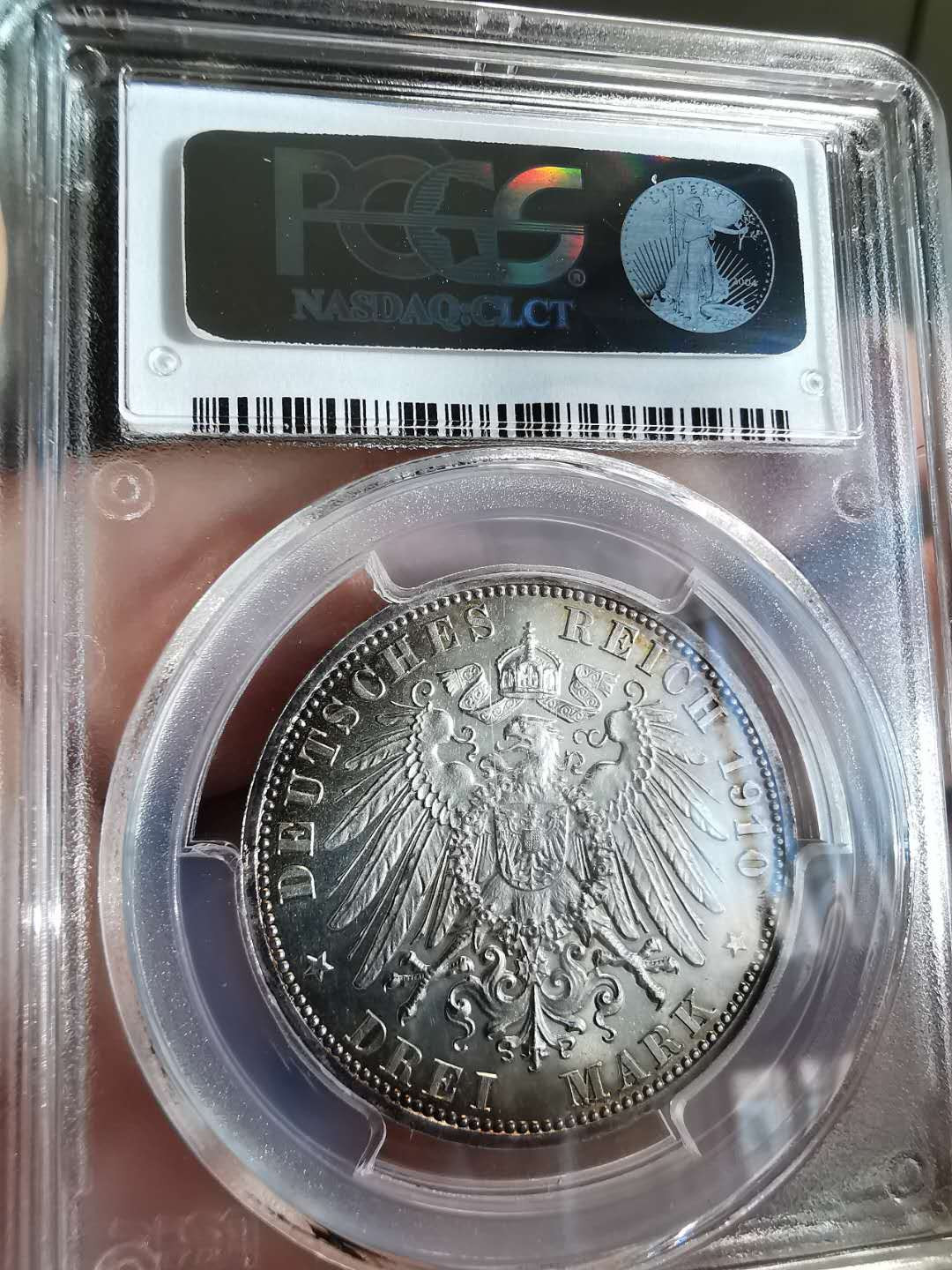 凡希社世界钱币微拍第一百三十六期 荐！1910德国爱森纳赫精铸3马克PCGS-PF63稀少品种！