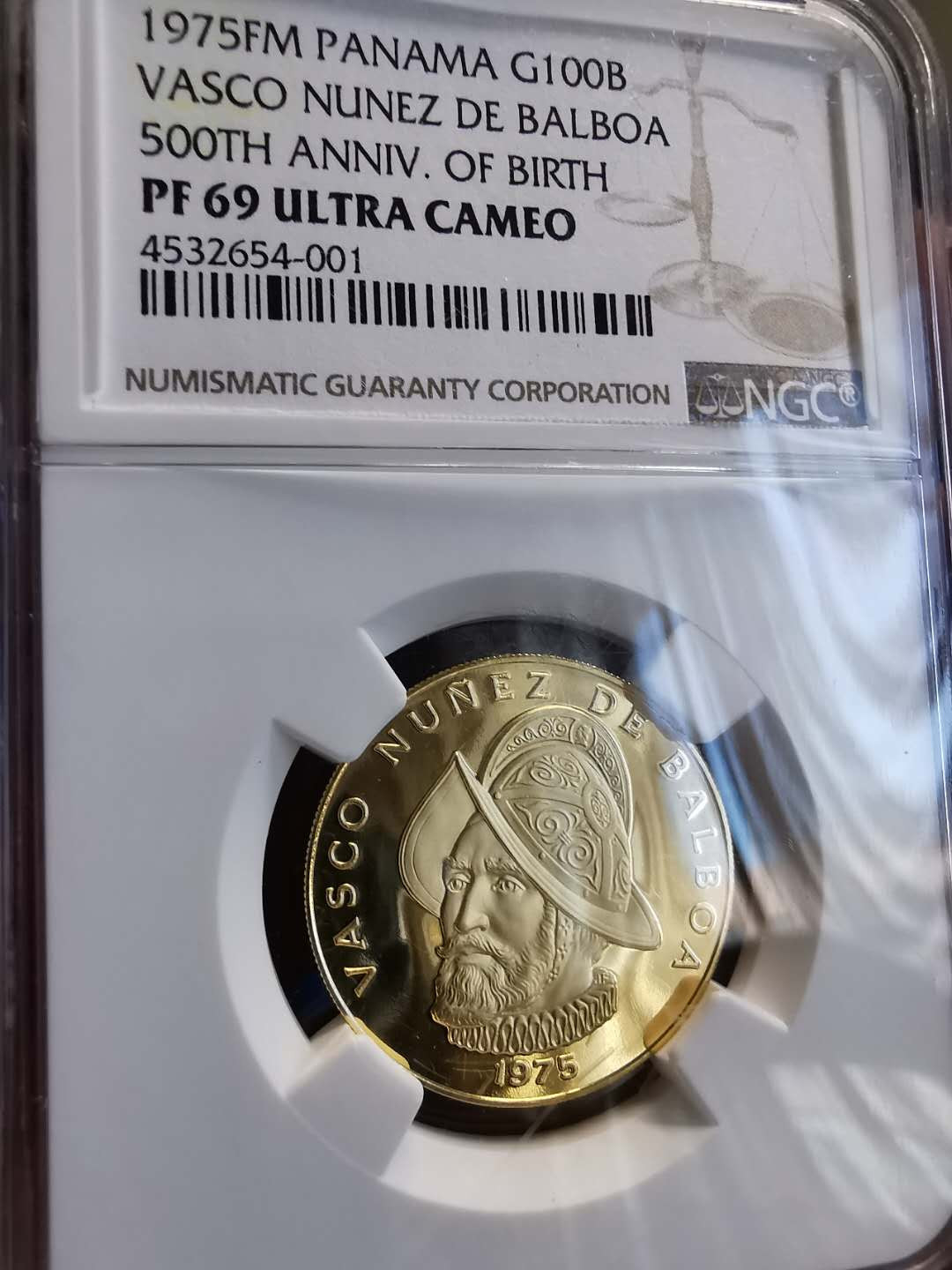 凡希社世界钱币微拍第一百三十六期 1975巴拿马100B金币NGC-PF69UC顶级！