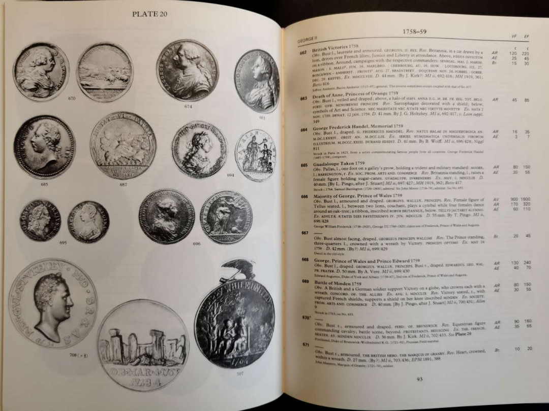 凡希社世界钱币微拍第一百三十六期 英国历史章牌目录首版 大十六开 265页 九品