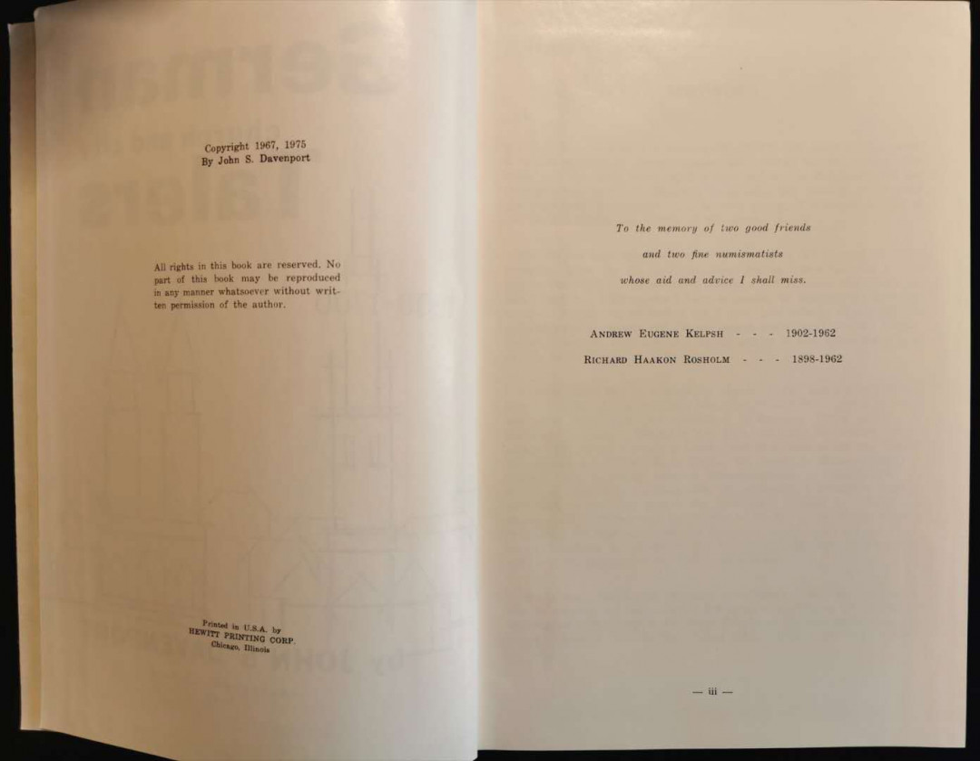 凡希社世界钱币微拍第一百三十六期 达文波特德国教堂与城市景观泰勒目录  351页 九品