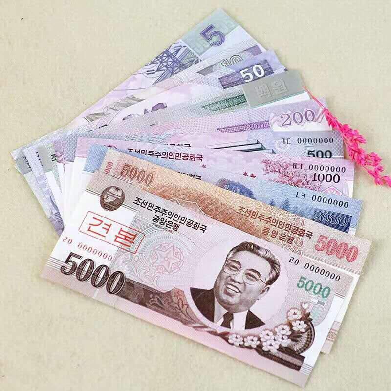 朝鲜样币样票，每张通天号00000/一套十张，包邮。