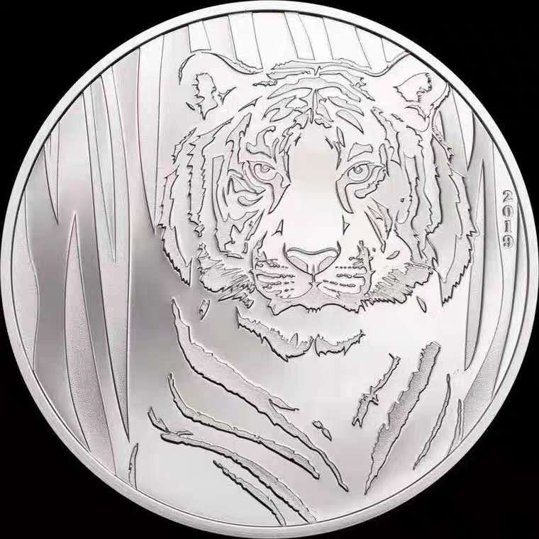 【随心拍&Getcoins】钱币拍卖第七十三期～ 蒙古2019年隐秘猎手之老虎银币